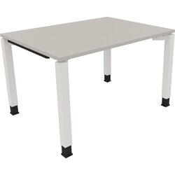 Neutralware 810030081 Schreibtisch 1200x900x680-820 4Fuß Quadrat ws/Lichtgrau