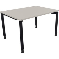 Neutralware 810037081 Schreibtisch 1200x900x680-820 4Fuß Rund an/Lichtgrau