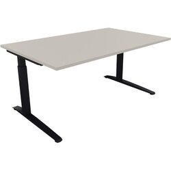 Neutralware 810024481 Schreibtisch 1600x1000x650-850 Kufe Quadrat an/Lichtgrau