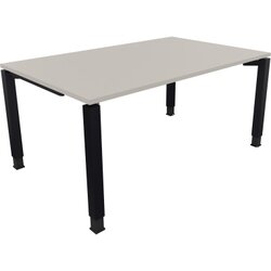 Neutralware 810031681 Schreibtisch 1600x1000x680-820 4Fuß Quadrat an/Lichtgrau