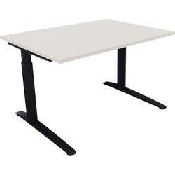 Neutralware 810022601 Schreibtisch 1200x900x650-850 Kufe Quadrat an/Weiß