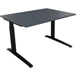 Neutralware 810022682 Schreibtisch 1200x900x650-850 Kufe Quadrat an/Lavagrau