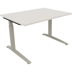 Neutralware 810022701 Schreibtisch 1200x900x650-850 Kufe Quadrat si/Weiß
