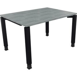 Neutralware 810029883 Schreibtisch 1200x900x680-820 4Fuß Quadrat an/Beton hell