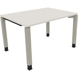 Neutralware 810029901 Schreibtisch 1200x900x680-820 4Fuß Quadrat si/Weiß