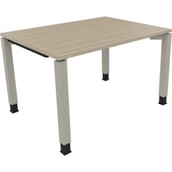 Neutralware 810029971 Schreibtisch 1200x900x680-820 4Fuß Quadrat si/Eiche Natur