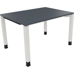Neutralware 810030082 Schreibtisch 1200x900x680-820 4Fuß Quadrat ws/Lavagrau