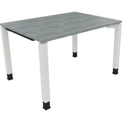 Neutralware 810030083 Schreibtisch 1200x900x680-820 4Fuß Quadrat ws/Beton hell