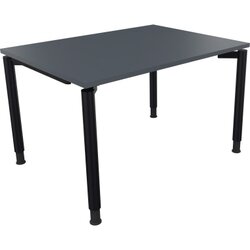Neutralware 810037082 Schreibtisch 1200x900x680-820 4Fuß Rund an/Lavagrau