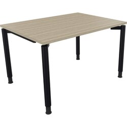 Neutralware 810037071 Schreibtisch 1200x900x680-820 4Fuß Rund an/Eiche Natur