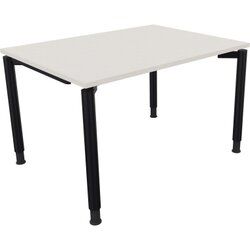 Neutralware 810037001 Schreibtisch 1200x900x680-820 4Fuß Rund an/Weiß