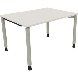 Neutralware 810037101 Schreibtisch 1200x900x680-820 4Fuß Rund si/Weiß