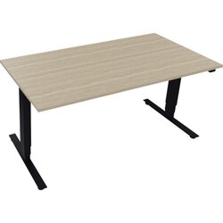 Neutralware 810046071 Schreibtisch 1600x800x625-1285 Kufe klappbar an/Eiche Nat