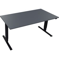 Neutralware 810046082 Schreibtisch 1600x800x625-1285 Kufe klappbar an/Lavagrau