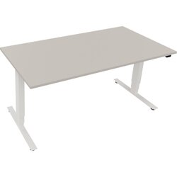 Neutralware 810046281 Schreibtisch 1600x800x625-1285 Kufe klappbar ws/Lichtgrau