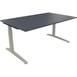 Neutralware 810024582 Schreibtisch 1600x1000x650-850 Kufe Quadrat si/Lavagrau