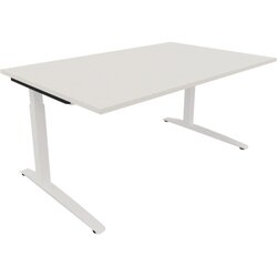 Neutralware 810024601 Schreibtisch 1600x1000x650-850 Kufe Quadrat ws/Weiß