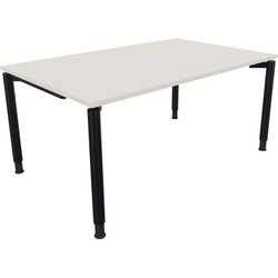 Neutralware 810038801 Schreibtisch 1600x1000x680-820 4Fuß Rund an/Weiß