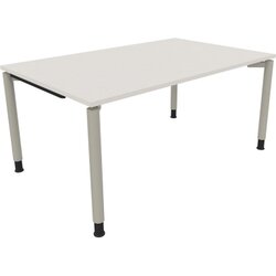 Neutralware 810038901 Schreibtisch 1600x1000x680-820 4Fuß Rund si/Weiß