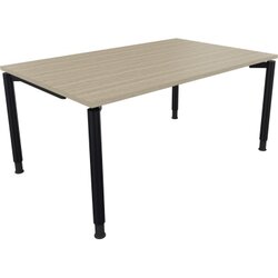 Neutralware 810038871 Schreibtisch 1600x1000x680-820 4Fuß Rund an/Eiche Natur