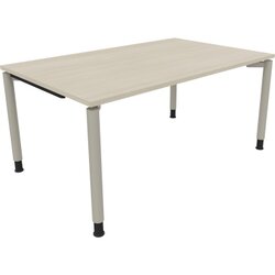 Neutralware 810031771 Schreibtisch 1600x1000x680-820 4Fuß Quadrat si/Eiche Natur
