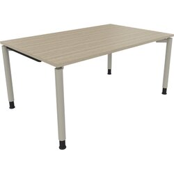 Neutralware 810038971 Schreibtisch 1600x1000x680-820 4Fuß Rund si/Eiche Natur