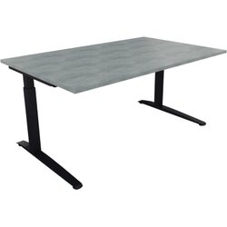 Neutralware 810024483 Schreibtisch 1600x1000x650-850 Kufe Quadrat an/Beton hell