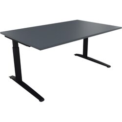 Neutralware 810024482 Schreibtisch 1600x1000x650-850 Kufe Quadrat an/Lavagrau