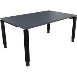 Neutralware 810031682 Schreibtisch 1600x1000x680-820 4Fuß Quadrat an/Lavagrau