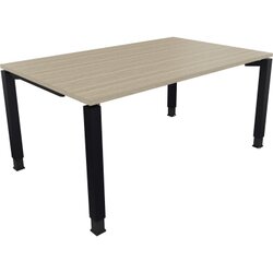 Neutralware 810031671 Schreibtisch 1600x1000x680-820 4Fuß Quadrat an/Eiche Natur