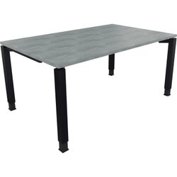 Neutralware 810031683 Schreibtisch 1600x1000x680-820 4Fuß Quadrat an/Beton hell