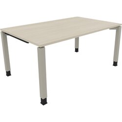 Neutralware 810031772 Schreibtisch 1600x1000x680-820 4Fuß Quadrat si/Akazie hell