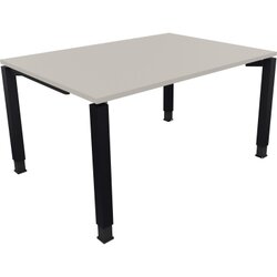 Neutralware 810030181 Schreibtisch 1400x1000x680-820 4Fuß Quadrat an/Lichtgrau