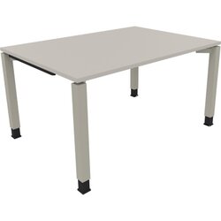Neutralware 810030281 Schreibtisch 1400x1000x680-820 4Fuß Quadrat si/Lichtgrau