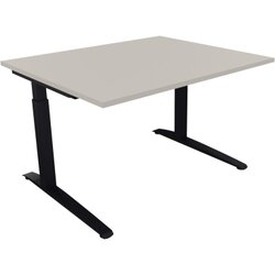 Neutralware 810021481 Schreibtisch 1200x1000x650-850 Kufe Quadrat an/Lichtgrau