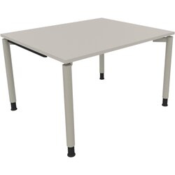 Neutralware 810035981 Schreibtisch 1200x1000x680-820 4Fuß Rund si/Lichtgrau