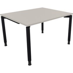 Neutralware 810035881 Schreibtisch 1200x1000x680-820 4Fuß Rund an/Lichtgrau