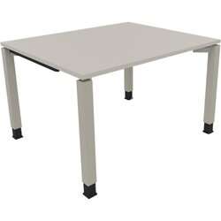 Neutralware 810028781 Schreibtisch 1200x1000x680-820 4Fuß Quadrat si/Lichtgrau