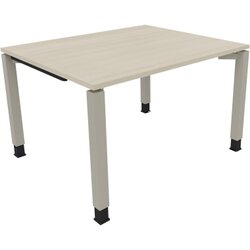 Neutralware 810028772 Schreibtisch 1200x1000x680-820 4Fuß Quadrat si/Akazie hell