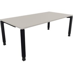 Neutralware 810034381 Schreibtisch 2000x1000x680-820 4Fuß Quadrat an/Lichtgrau