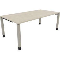 Neutralware 810034472 Schreibtisch 2000x1000x680-820 4Fuß Quadrat si/Akazie hell
