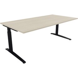Neutralware 810027172 Schreibtisch 2000x1000x650-850 Kufe Quadrat an/Akazie hell