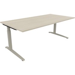 Neutralware 810027272 Schreibtisch 2000x1000x650-850 Kufe Quadrat si/Akazie hell