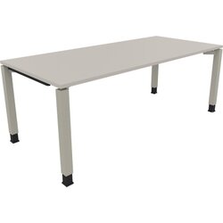 Neutralware 810035681 Schreibtisch 2000x900x680-820 4Fuß Quadrat si/Lichtgrau