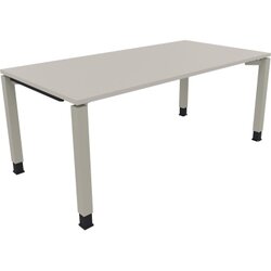 Neutralware 810034181 Schreibtisch 1800x900x680-820 4Fuß Quadrat si/Lichtgrau