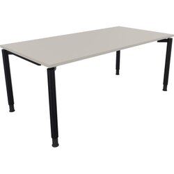 Neutralware 810041581 Schreibtisch 1800x900x680-820 4Fuß Rund an/Lichtgrau