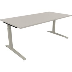 Neutralware 810026981 Schreibtisch 1800x900x650-850 Kufe Quadrat si/Lichtgrau