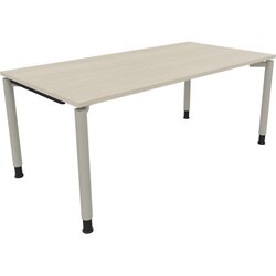 Neutralware 810041672 Schreibtisch 1800x900x680-820 4Fuß Rund si/Akazie hell