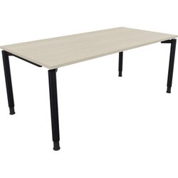Neutralware 810041572 Schreibtisch 1800x900x680-820 4Fuß Rund an/Akazie hell