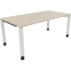 Neutralware 810034272 Schreibtisch 1800x900x680-820 4Fuß Quadrat ws/Akazie hell